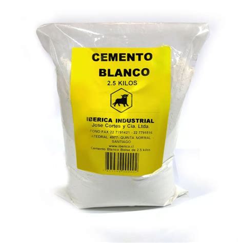 Cemento blanco 2.5 kilos - Iberica - Especialistas en Tierras de Color ...