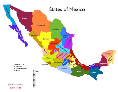 Printable Map Of Mexico States – Printable Map of The United States