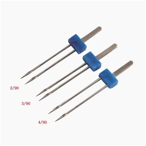 3Pcs Steel Sewing Machine Needle Double Twin Needles Sewing Needles Pins Knitting Needles ...