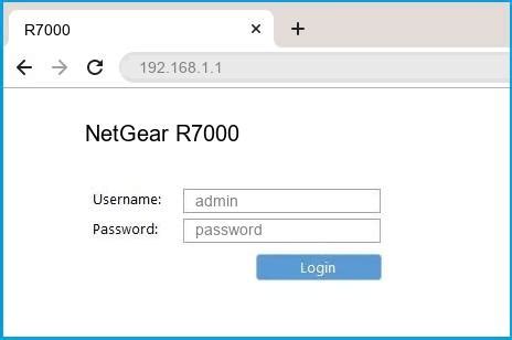 NetGear R7000 Router Login and Password