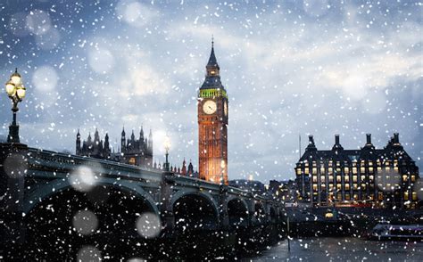 London Christmas Snow