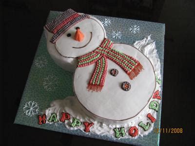 Snowman Cake Idea