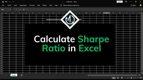 How to Calculate the Sharpe Ratio in Excel – QMR