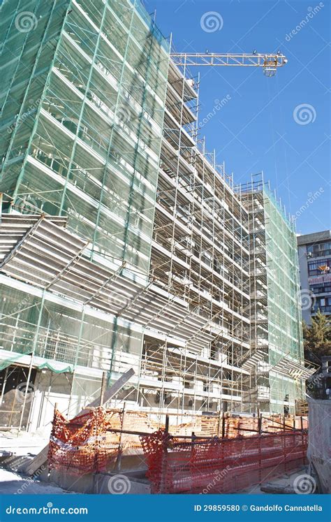 High-rise Building Construction Site Stock Photo - Image: 29859580