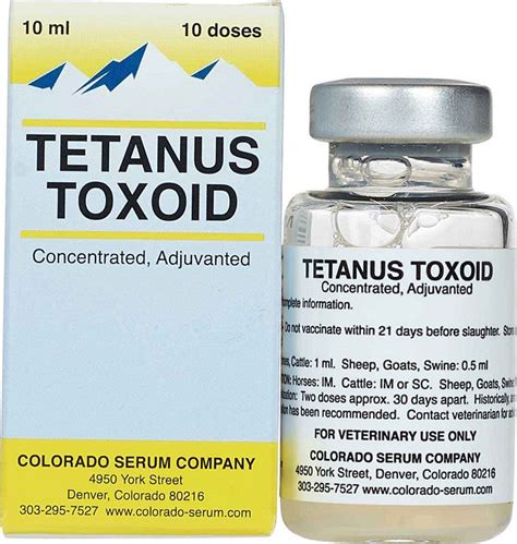 Tetanus Toxoid 10ml - Bdneny Equine Therapy