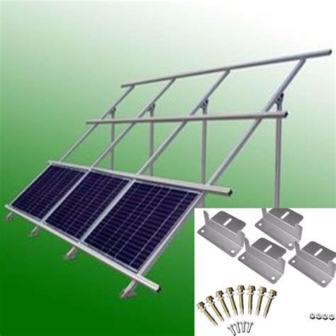 Solar Panel Mounting Mount Accessories Flat Roof Wall Kit Bracket Screws Nuts | eBay