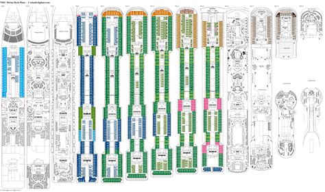 MSC Divina Deck 13 Deck Plan Tour