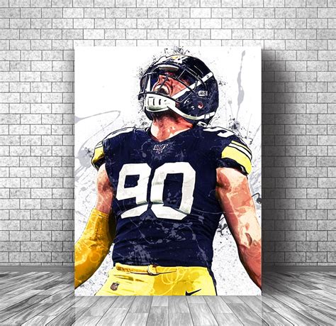 TJ Watt Poster Pittsburgh Steelers Poster TJ Watt Print - Etsy