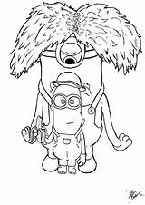 Coloring Print Outs Minions Pages sketch template