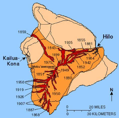 Past Mauna Loa eruptions have sent lava toward Hilo, South Kona, Ka’u and Kiholo Bay, as well as ...