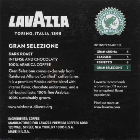 LavAzza Gran Selezione Dark Roast K-Cup Coffee Pods, 10 ct - Kroger