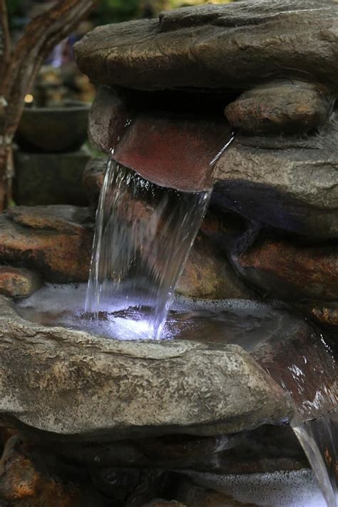 Alpine WIN316 Rock Waterfall Fountain with LED Light