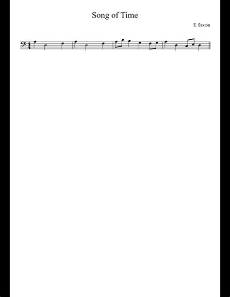 Song of Time sheet music download free in PDF or MIDI