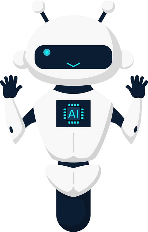 Cute robot, chatbot, AI bot character design illustration. AI technology and cyber character ...