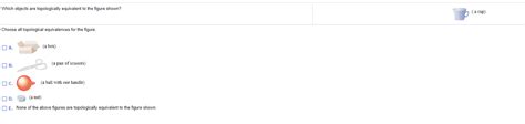 Solved Which objects are topologically equivalent to the | Chegg.com