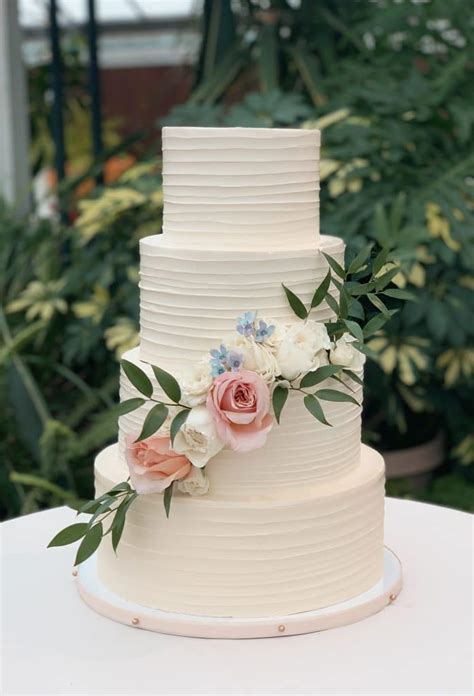 Banded Buttercream Wedding Cake - Whipped Bakeshop Philadelphia