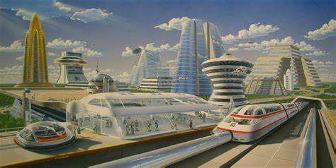 Pin by Martin Vávra on Retro Sci-fi | Retro futurism, Futuristic city, Future city