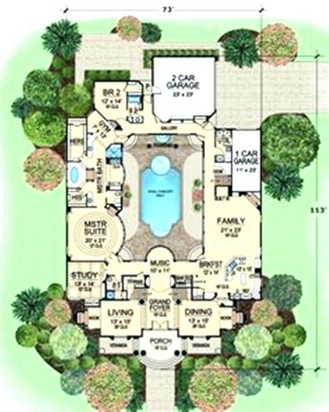 u shaped house plans with pool u shaped house plans with pool u shaped house plans with pool in ...