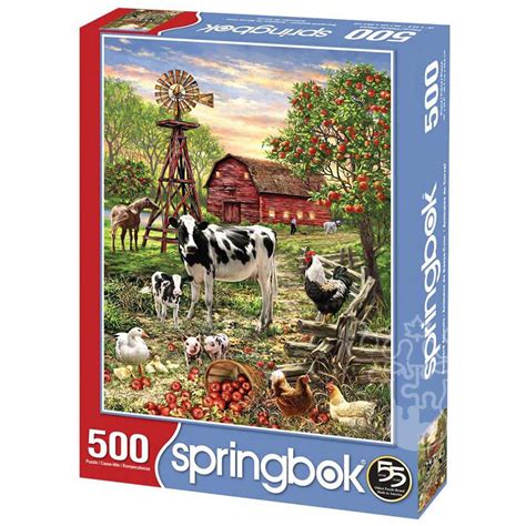 Springbok Barnyard Animals Puzzle 500pcs - Puzzles Canada