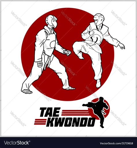 Taekwondo Kick Logo