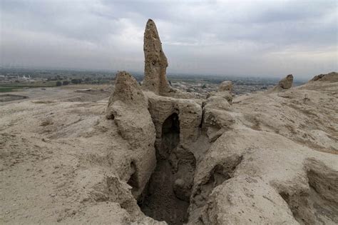 Ruins of old Kandahar, Zorr Shar, founded by Alexander the Great, Kandahar, Afghanistan, Asia ...