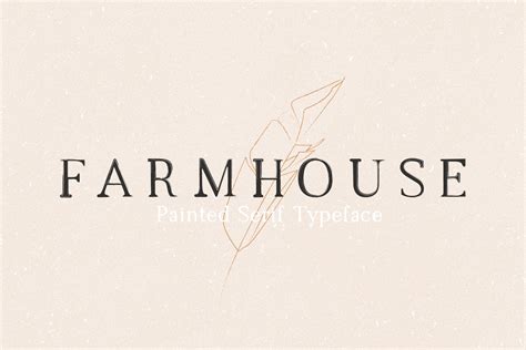 Farmhouse - Painted Serif Font | Serif Fonts ~ Creative Market