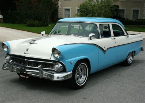 GREAT COLOR COMBO RESTORED - 1955 Ford Fairlane Town Sedan - 2K MILES ...