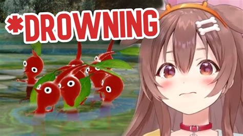 Korone Accidentally Drowns Her Pikmin - YouTube