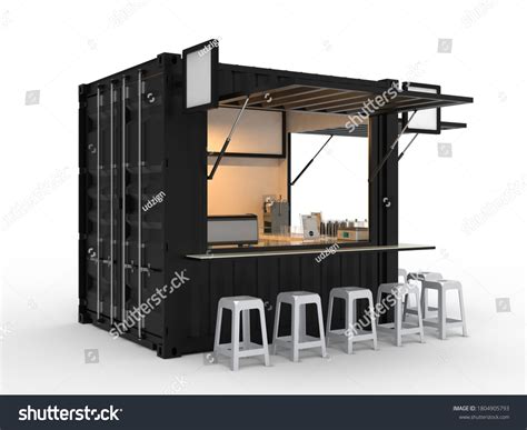 3d Illustration Coffee Shop Container Kiosk Stock Illustration 1804905793 | Shutterstock