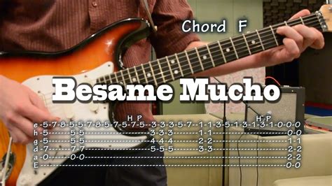 Besame Mucho - guitar Tab and Chords, como tocar, lesson, レッスン Acordes - Chordify