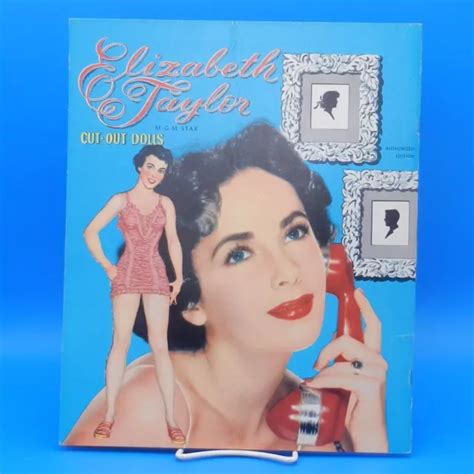 VINTAGE WHITMAN ELIZABETH TAYLOR Paper Cut Out Dolls ORIGINAL 1952 *UNCUT* $89.95 - PicClick