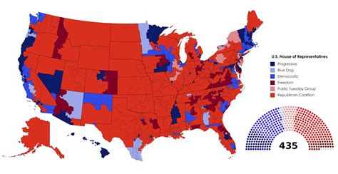 [OC] The U.S. House of Representatives : r/MapPorn