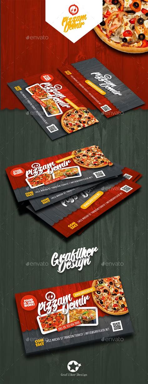 Restaurant Business Card Templates 19538974 - Business Card Templates - Free PSD Templates