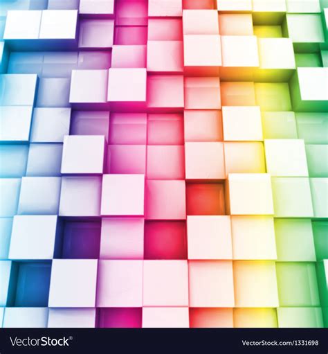 Colorful cubes background Royalty Free Vector Image