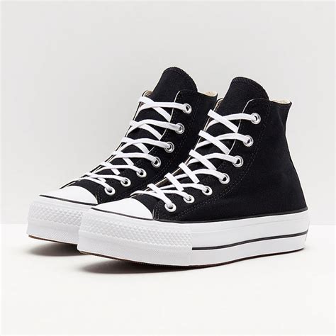 Black Converse high-top Canvas Shoes Platform 560846C Size EU36-44