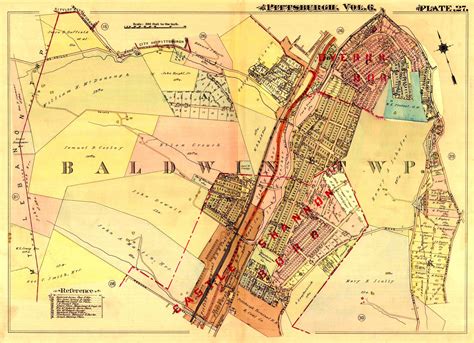 Brookline and Surroundings - Map - 1916