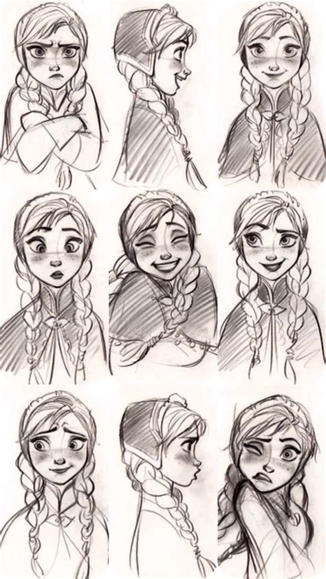 Pin by michelle on Frozen ️ | Disney art style, Disney style drawing ...