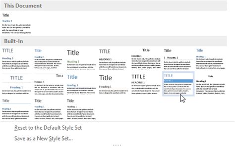 Copy Styles Between Microsoft Word Documents using Style Sets