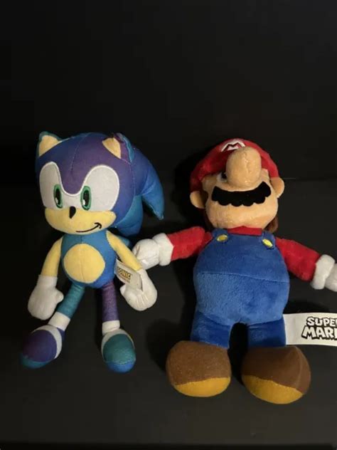 SONIC THE HEDGEHOG & Mario Bros Video Game Plushies Retro Style $5.00 ...