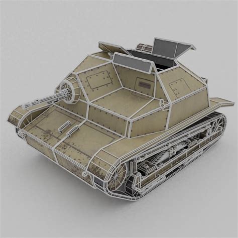 3D model TKS tankette VR / AR / low-poly | CGTrader