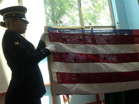 Military Funeral: Folding the Flag Stripes Side | Flickr - Photo Sharing!