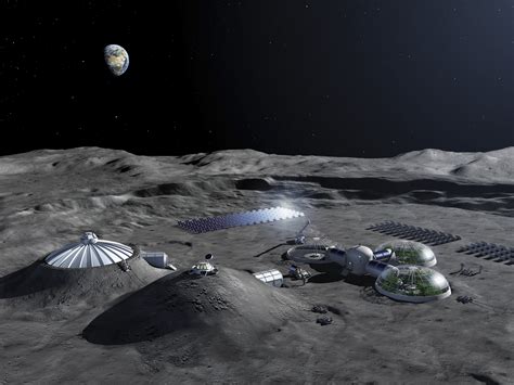 ESA - Artist impression of a Moon Base concept: overview