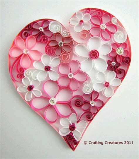 25 Easy Paper Heart Crafts Ideas For Valentine's Day | Heart crafts ...