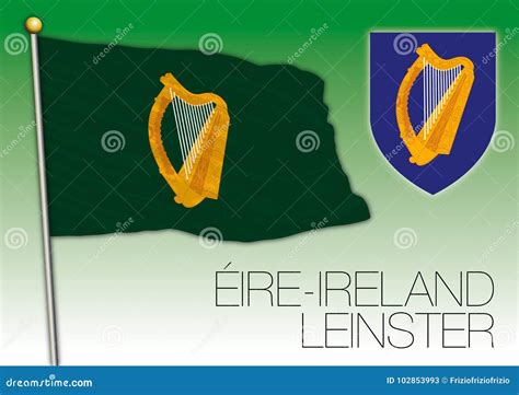 Leinster Regional Flag, Eire, Ireland Stock Vector - Illustration of ...