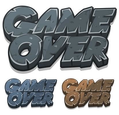 Game Over Screen Vector Art, Icons, and Graphics for Free Download