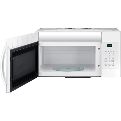 Samsung 30 in. W 1.6 cu. ft. Over the Range Microwave in White ...