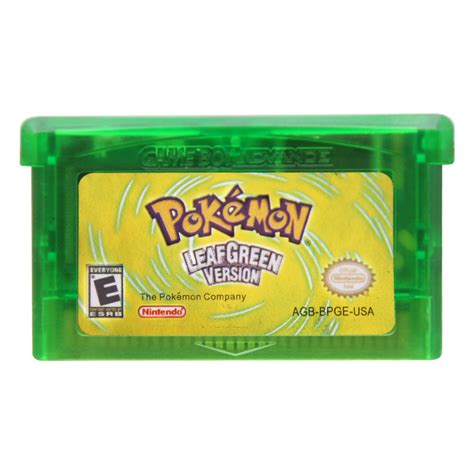 Pokémon LeafGreen Gameboy Advance GBA Us Version 32bit ( Tested & Works) - Video Game, Game ...