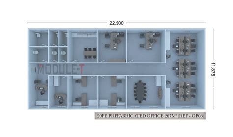 Prefabricated Office Buildings - Module-T