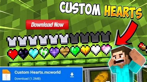 Download Custom Hearts Mod for Minecraft Pe 1.17 | Custom hearts mod ...