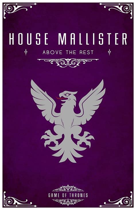 House Mallister Sigil - Silver Eagle Motto "Above The Rest" After ...